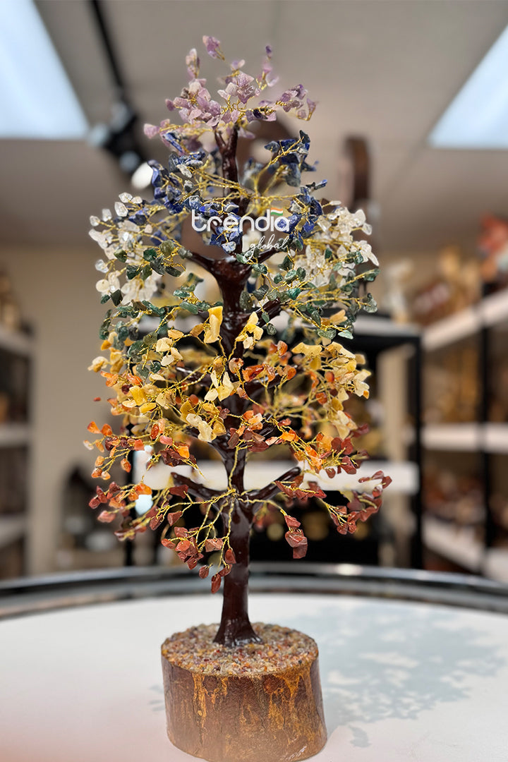 Multicolor Natural Gemstone Tree