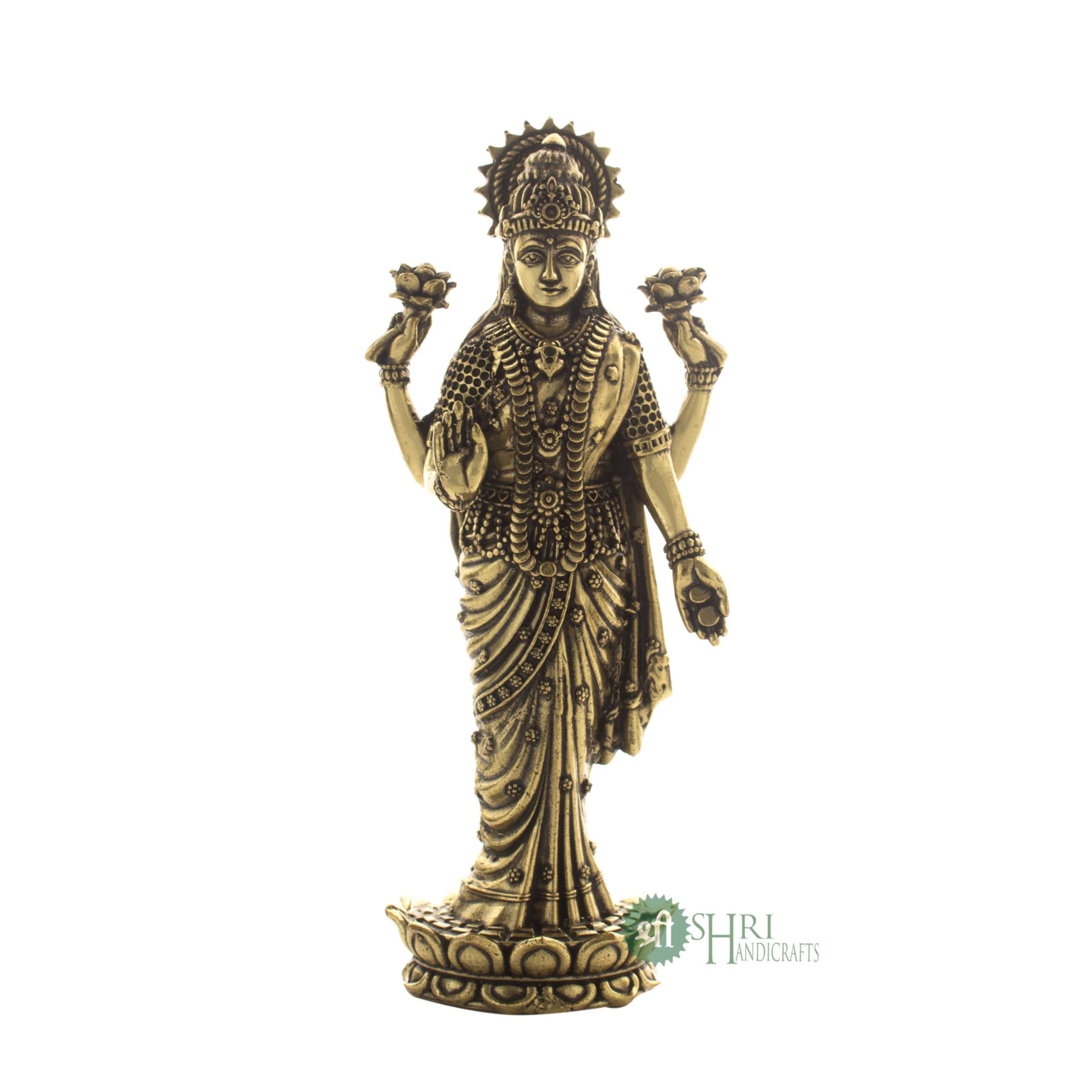 BRP115A06 (6" BRASS LAXMI STANDING BRP-1)