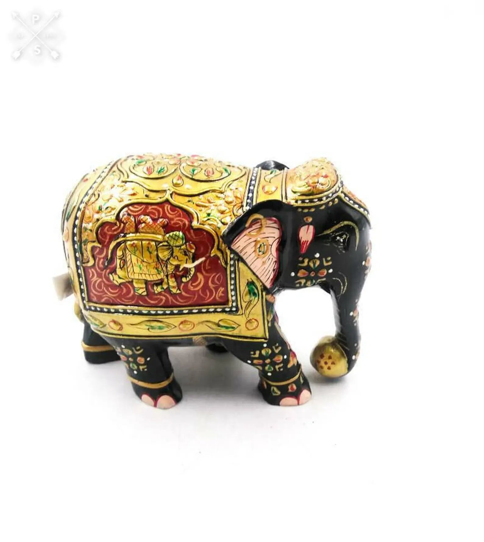3 Inch Elephant Down Trunk Fine Emboss (Set of 2)