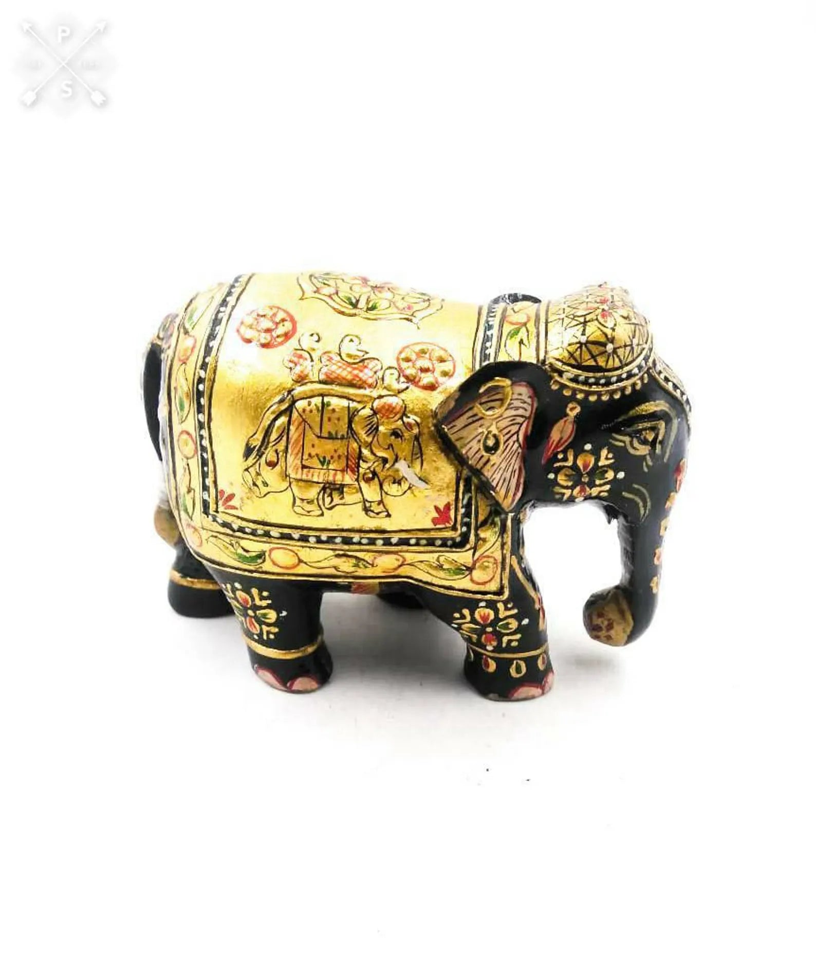 3 Inch Elephant Down Trunk Fine Emboss (Set of 2)