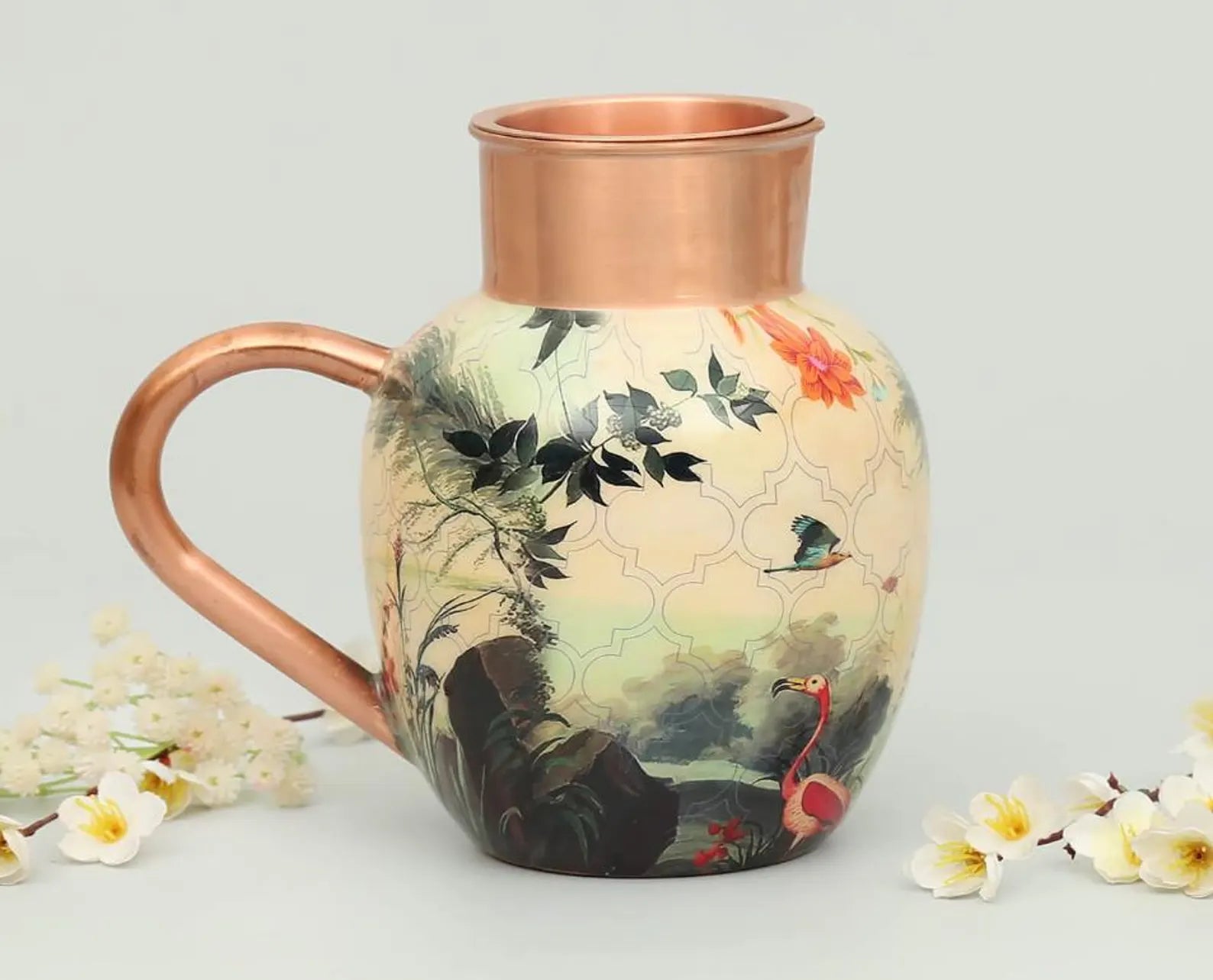 River Bank Silvassa Pure Copper Jug Set