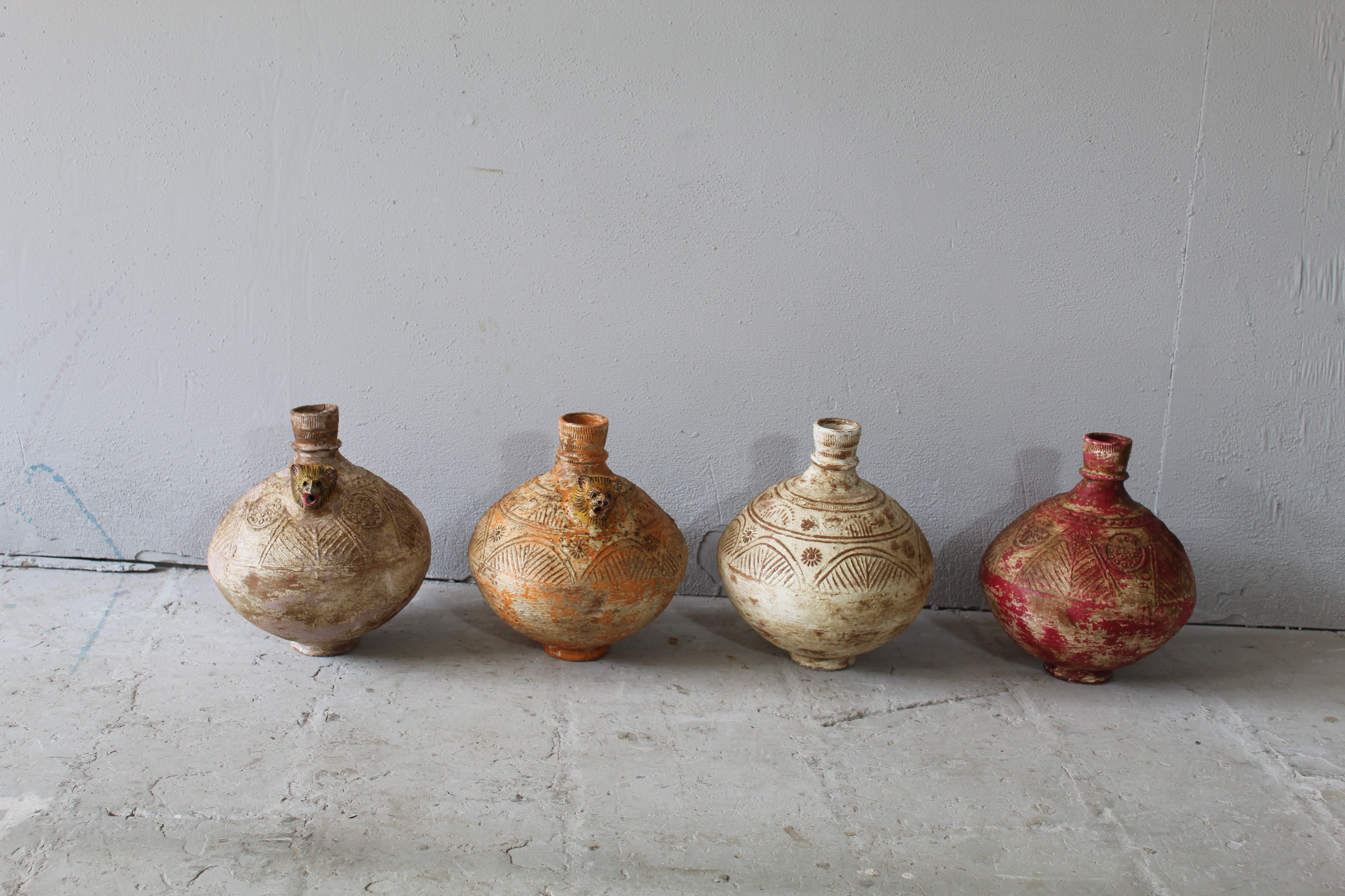 Distressed Clay Pot Decorative Piece