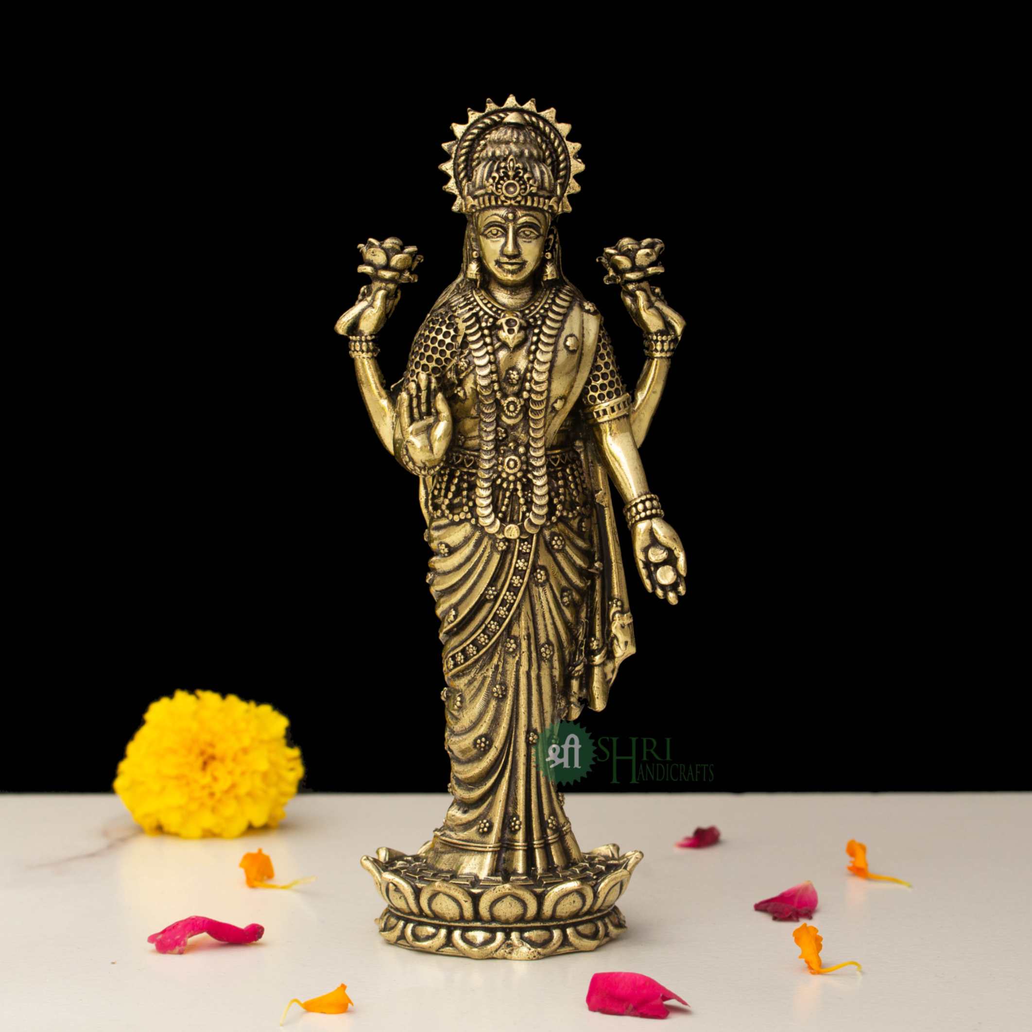 BRP115A06 (6" BRASS LAXMI STANDING BRP-1)