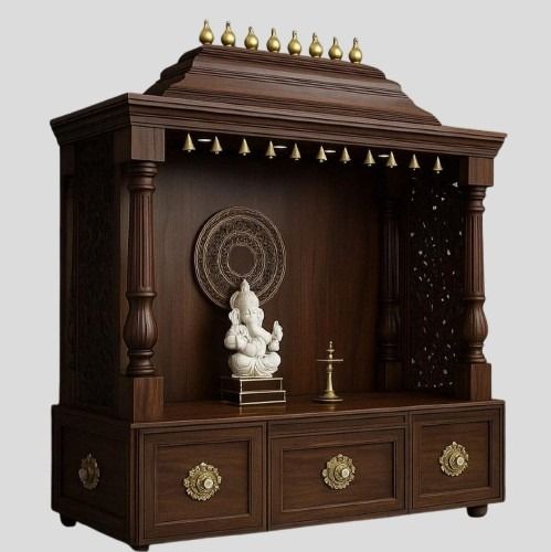 Home mandir Handmade Customizable Home Wooden Temple Large Wooden Mandir All Handcrafted Carving Temple Polished Mandir