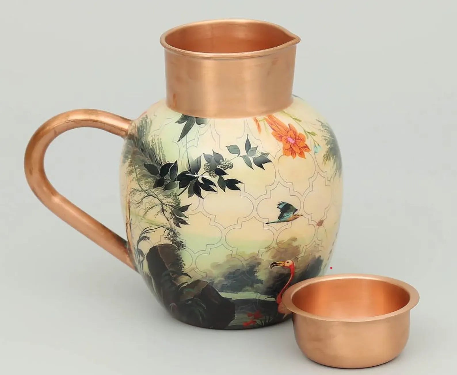 River Bank Silvassa Pure Copper Jug Set