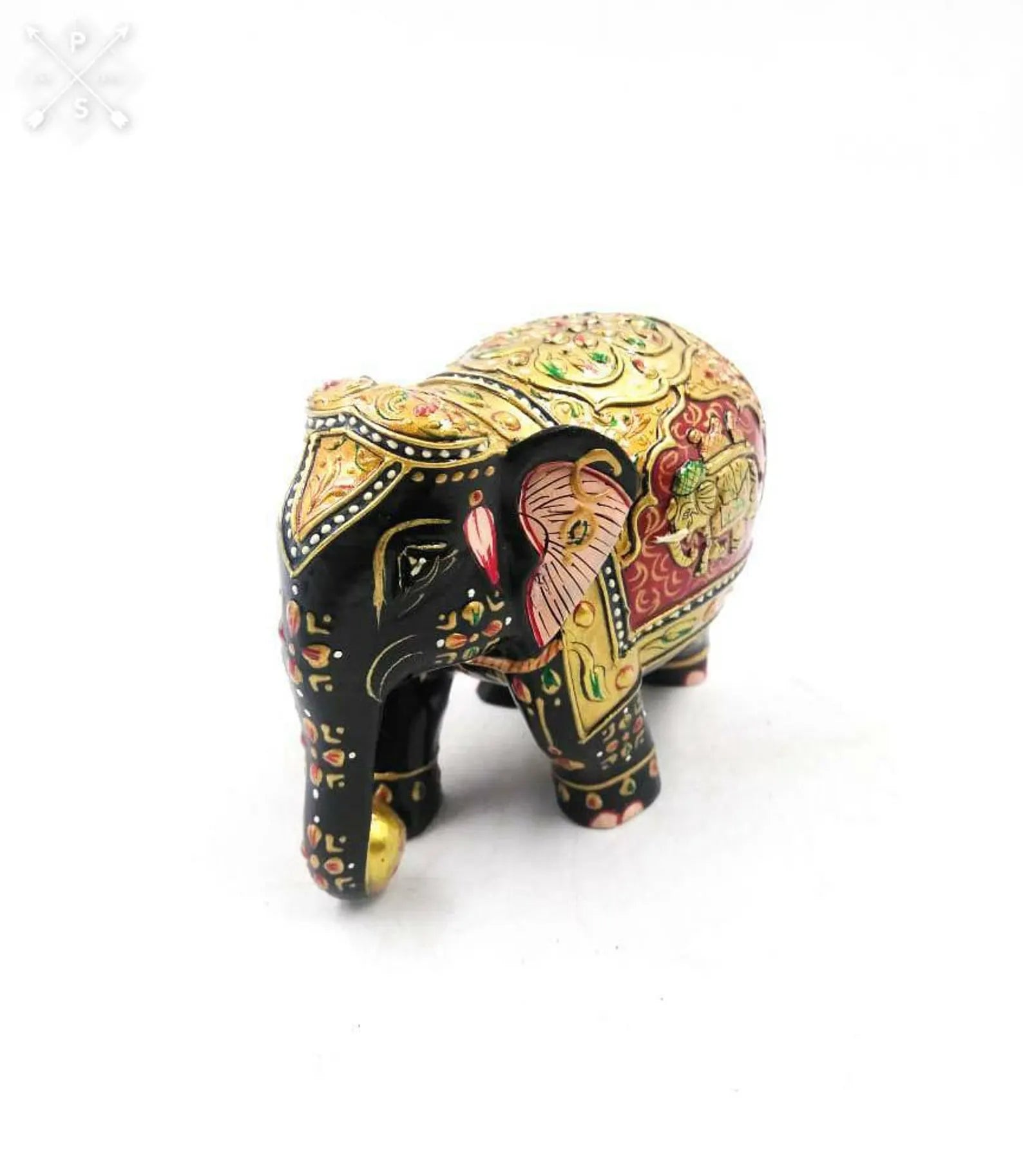 3 Inch Elephant Down Trunk Fine Emboss (Set of 2)