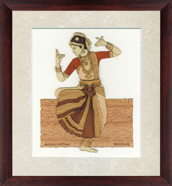Bharatnatyam 3D Wall Decor 9x10 Inch By Trendia Decor