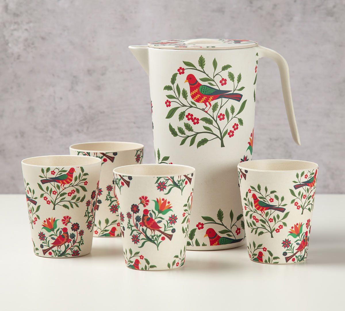 Psittacines Enquiry Bamboo Jug Set